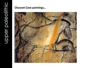 upper paleolithic   Chauvet Cave paintings…
 