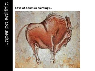 upper paleolithic   Cave of Altamira paintings…
 