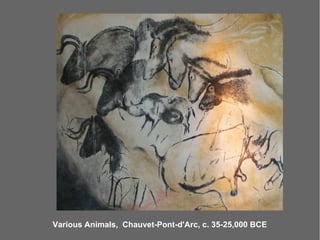 Various Animals, Chauvet-Pont-d'Arc, c. 35-25,000 BCE