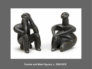 Female and Male Figures, c. 3500 BCE