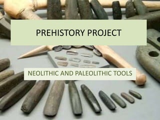 PREHISTORY PROJECT
NEOLITHIC AND PALEOLITHIC TOOLS
 
