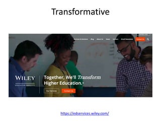 https://edservices.wiley.com/
Transformative
 