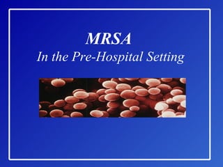 MRSA   In the Pre-Hospital Setting 