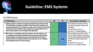 Guidelines
GuidelinesGuideline: EMS Systems
 