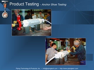 Product Testing  -  Anchor Shoe Testing   