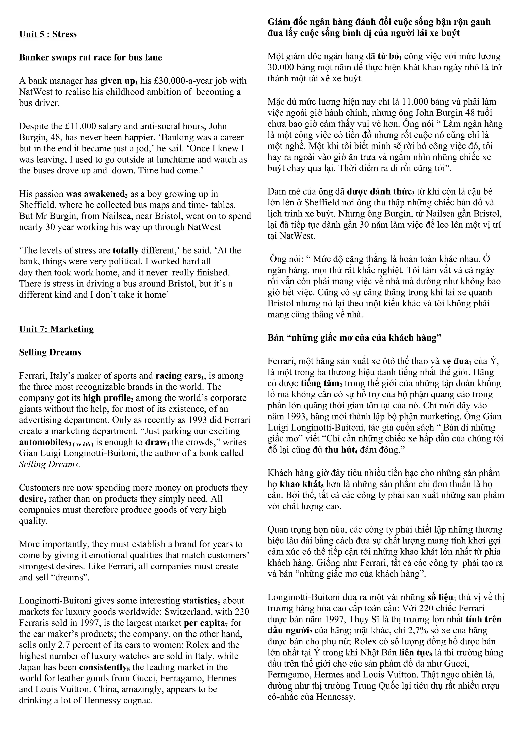 Market Leader Pre Intermediate Reading