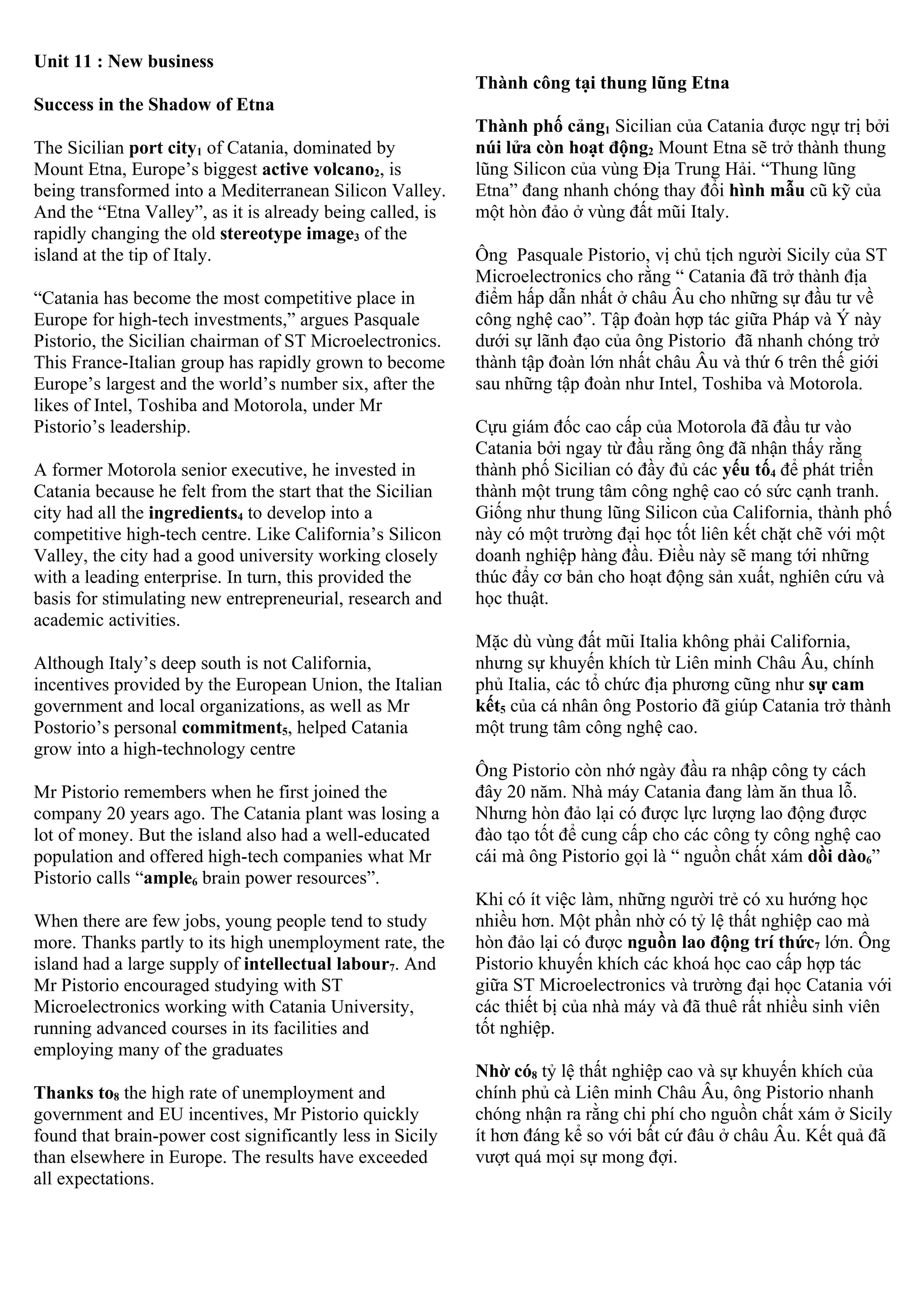 Market Leader Pre Intermediate Reading