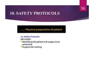 10. SAFETY PROTOCOLS
56
 