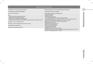 Allgemeine Serienausstattung

Leseleuchten, vorn, mit beleuchteten Schaltern                                           Zentralverriegelung, inkl. Funkfernbedienung und Innenschalter                                 9
Servolenkung, geschwindigkeitsabhängig                                                   2 Zündschlüssel, davon einer klappbar




                                                                                                                                                                                   Serienausstattung
Service-Intervall-Anzeige                                                                ecoFLEX Motorisierung mit Start/Stop System:
                                                                                         - ecoFLEX Fahrassistent
Sitze:                                                                                   - Verstärkter Anlasser
- Fahrersitz 4fach einstellbar (Länge, Höhe)                                             - AGM Hochleistungsbatterie
- Beifahrersitz 2fach einstellbar (Länge)                                                - „eco“-Schalter zur Deaktivierung der Start/Stop-Funktion
- Rücksitzlehne im Verhältnis 60:40 vorklappbar                                          - ecoFLEX Emblem (bei 1.6, 1.4, 1.4 Turbo, 1.4 LPG, 1.3 CDTI, 1.7 CDTI und 2.0 CDTI)
- Rücksitzbank im Verhältnis 60:40 vorklapp- und herausnehmbar (nur für Sports Tourer)   - Reifen mit geringem Rollwiderstand (nur bei 16“ und 17“ Rädern)
Steckdose, 12 Volt, in der Mittelkonsole                                                 Zusätzlich bei 1.7 CDTI mit CO2-Emission von 99/105 g/km:
                                                                                         - Reibungsoptimierter Motor
Steckdose, 12 Volt, im Gepäckraum (nur für Sports Tourer)                                - Optimiertes Wärmemanagement
                                                                                         - Optimierte Getriebeabstufung
Türaußengriffe, in Wagenfarbe
                                                                                         - Bremsenergierückgewinnung
Wärmeschutzverglasung, grün getönt                                                       - Tagfahrlicht in LED-Technik
                                                                                         - Graphische Momentanverbrauchsanzeige
                                                                                         - Kühlergrill mit aktiv gesteuertem Lufteinlass Active Aero Shutter (auch bei 1.3 CDTI)
                                                                                         - Karosserie, tiefergelegt (auch bei 1.3 CDTI)




                                                                                                                                                                                   Opel Astra
 