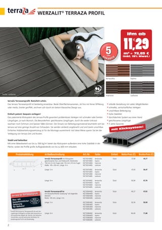 Preisliste wpc terrassendielen PDF