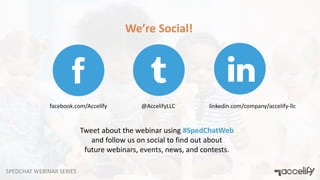 SPEDCHAT WEBINAR SERIES
Tweet about the webinar using #SpedChatWeb
and follow us on social to find out about
future webina...