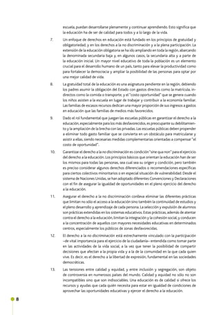 EDUCACION DE CALIDAD PARA TODOS