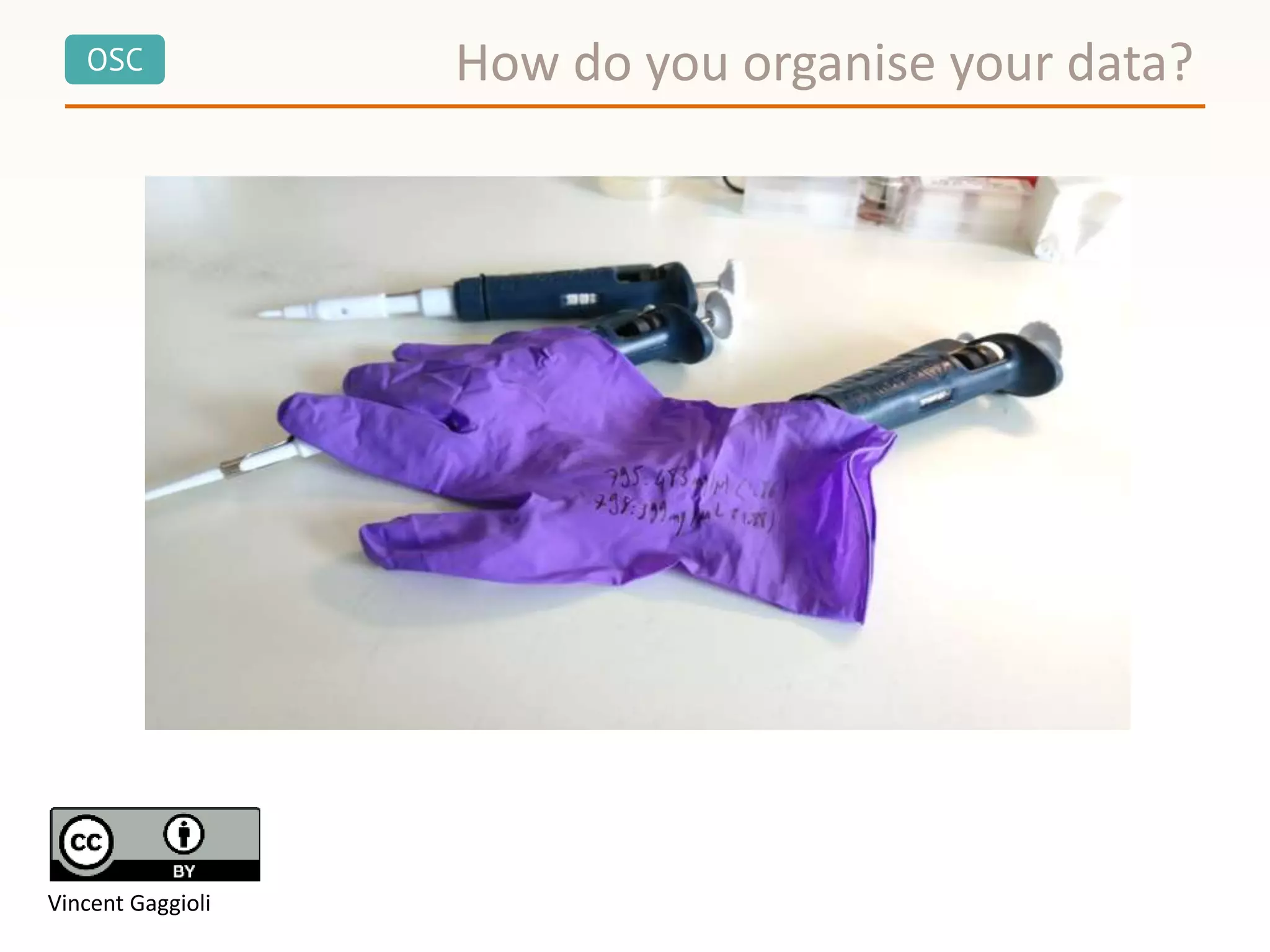 OSC How do you organise your data?
Vincent Gaggioli
 