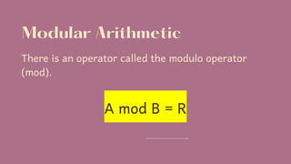 PRELIM-LESSON-1-MODULAR-ARITHMETIC.pdf- | PDF
