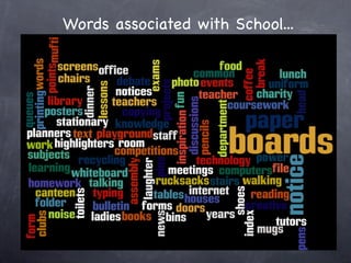 Words associated with School...
 