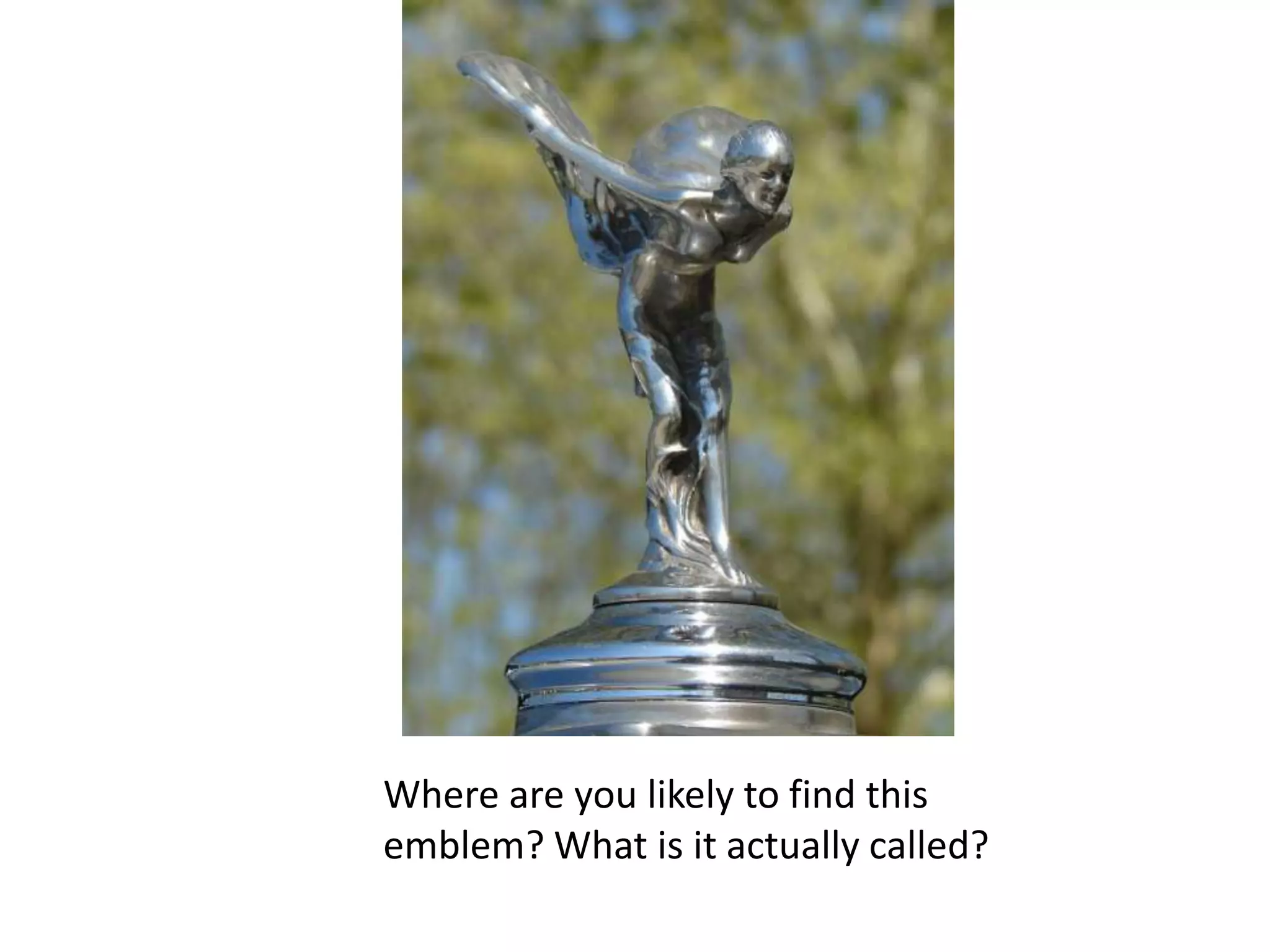 Where are you likely to find this emblem? What is it actually called?