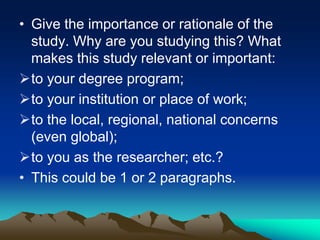 Wri Examples Introduction on thesis wri | PPT