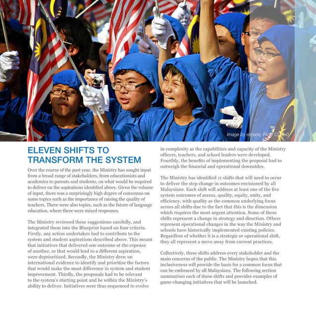 Malaysia Education Blueprint with 11 Key Shift Towards 2025