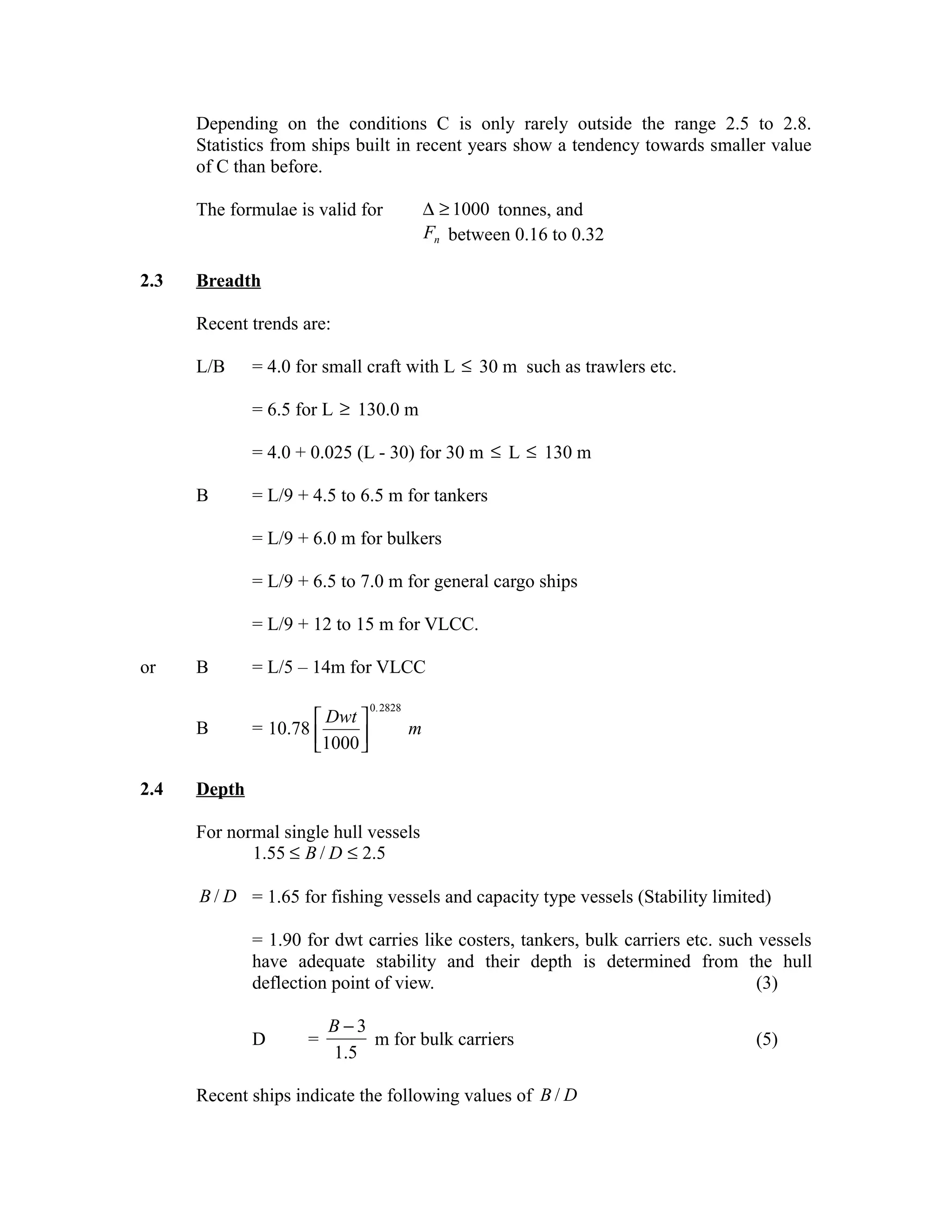 Preliminary ship-design | PDF