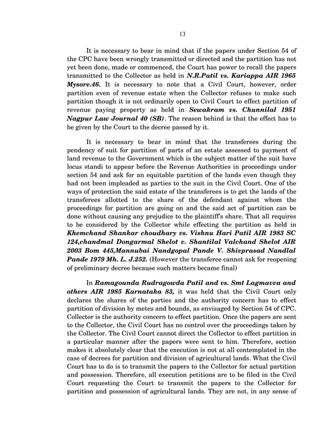 Preliminary decree for partition (article) PDF