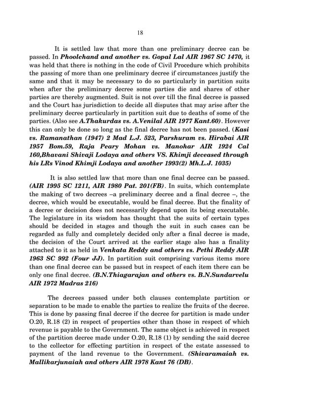 Preliminary decree for partition (article) PDF