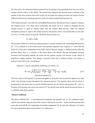 Preliminary design of solid propellant rocket engine for short range ...