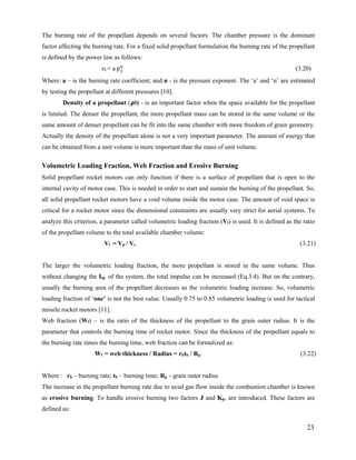 Preliminary design of solid propellant rocket engine for short range ...