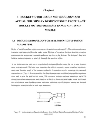 Preliminary design of solid propellant rocket engine for short range ...
