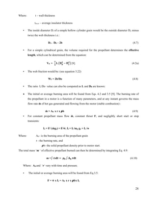 Preliminary design of solid propellant rocket engine for short range ...