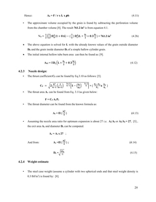 Preliminary design of solid propellant rocket engine for short range ...