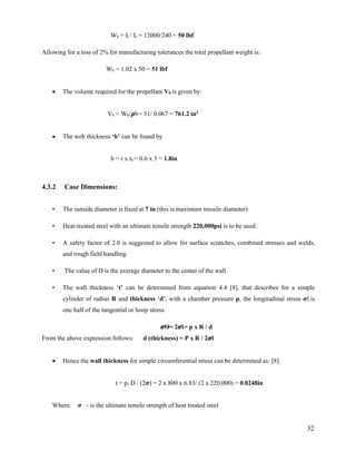 Preliminary design of solid propellant rocket engine for short range ...