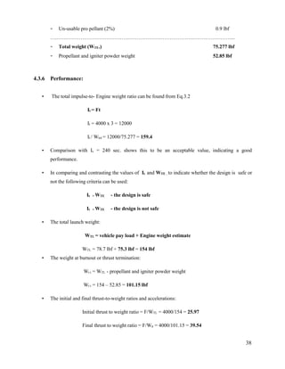 Preliminary design of solid propellant rocket engine for short range ...
