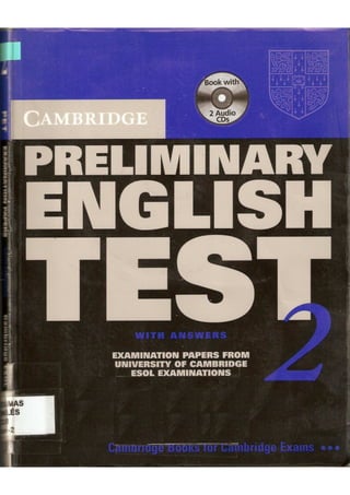 Preliminary English test 2 with answers. (2003)