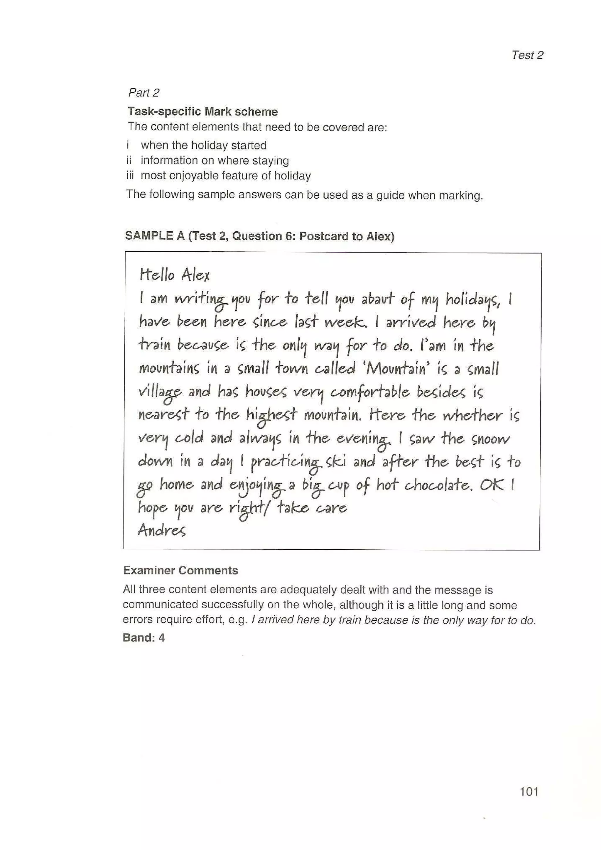 Preliminary English test 3 with answers. (2003)