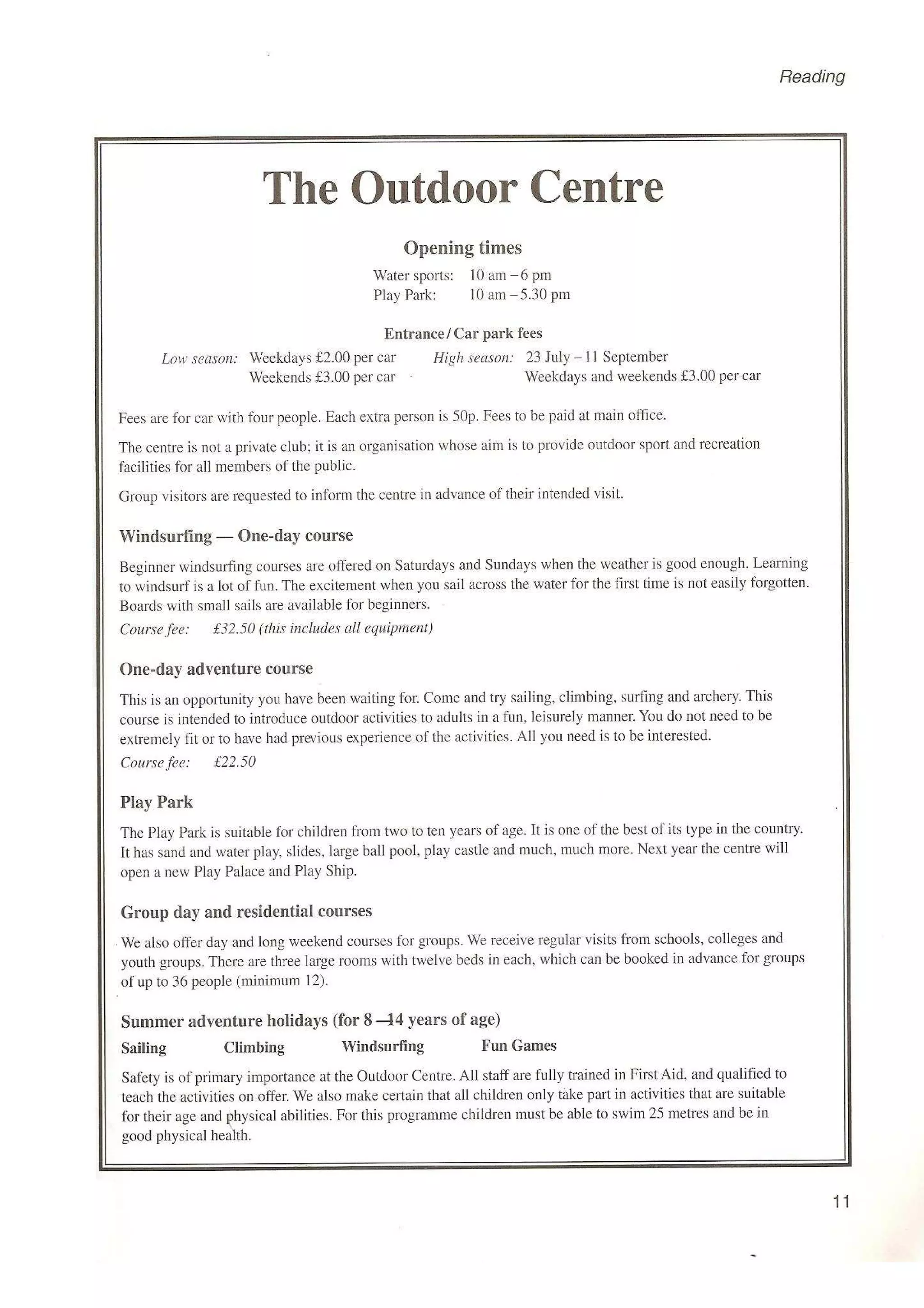 Preliminary English test 3 with answers. (2003)