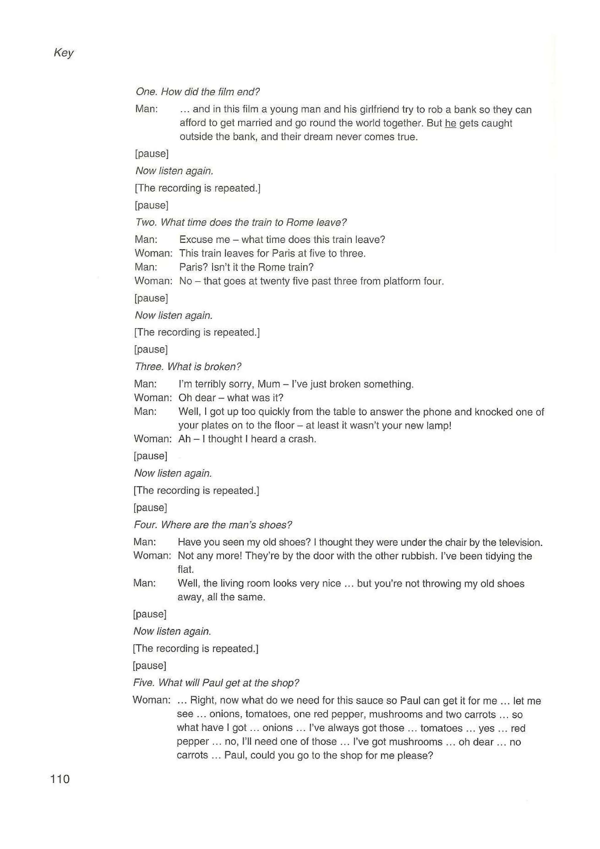 Preliminary English test 3 with answers. (2003)