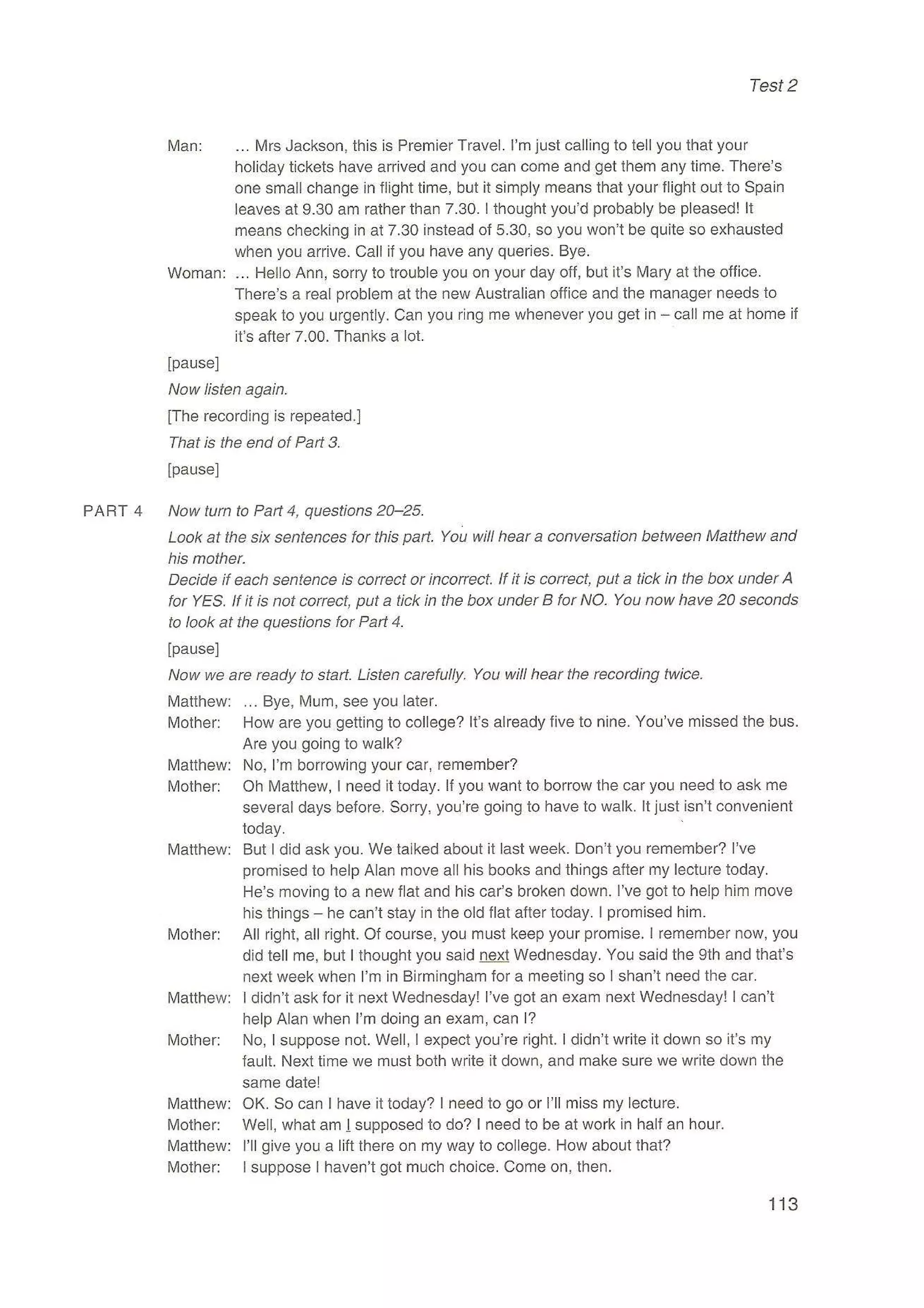 Preliminary English test 3 with answers. (2003)