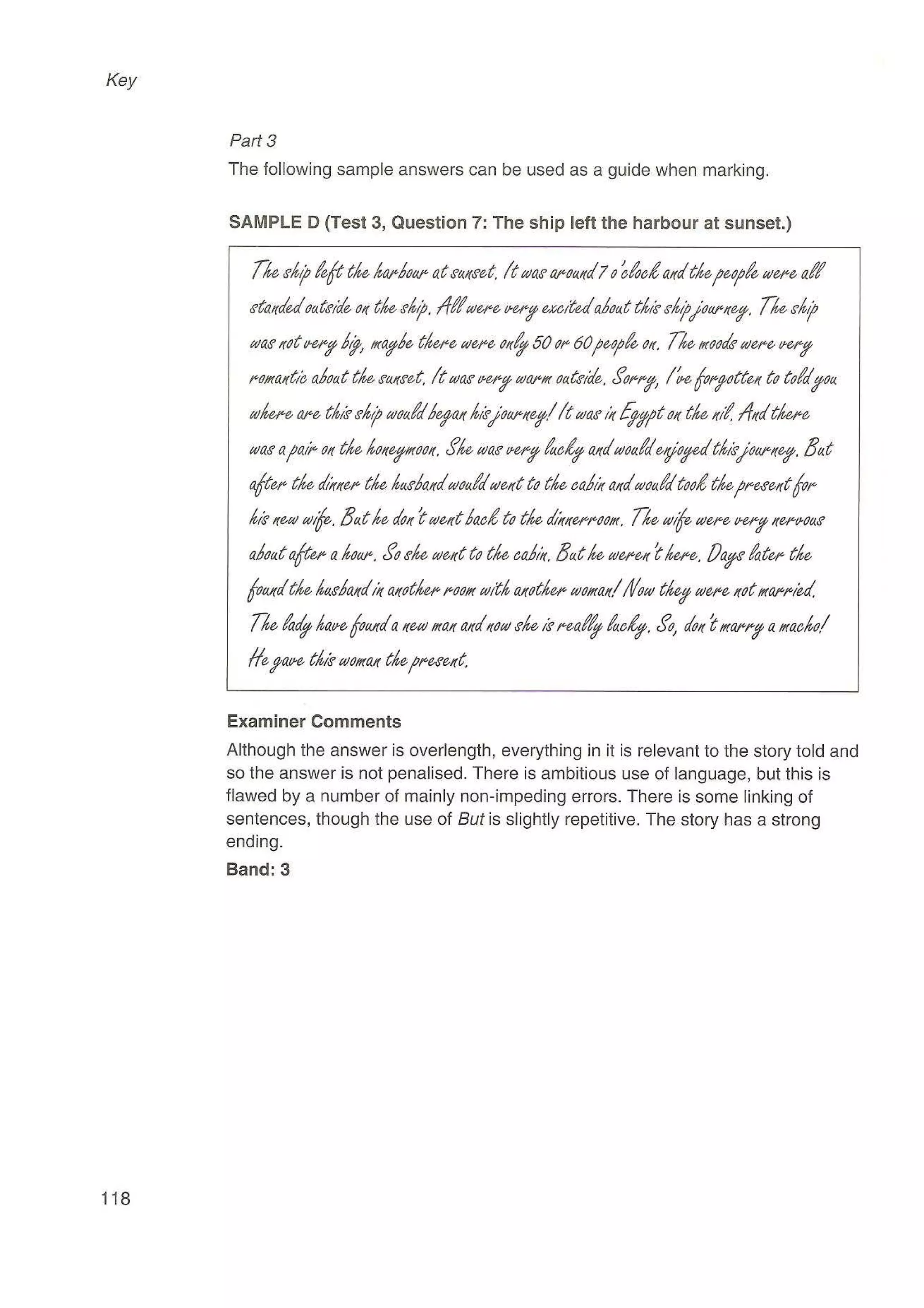 Preliminary English test 3 with answers. (2003)