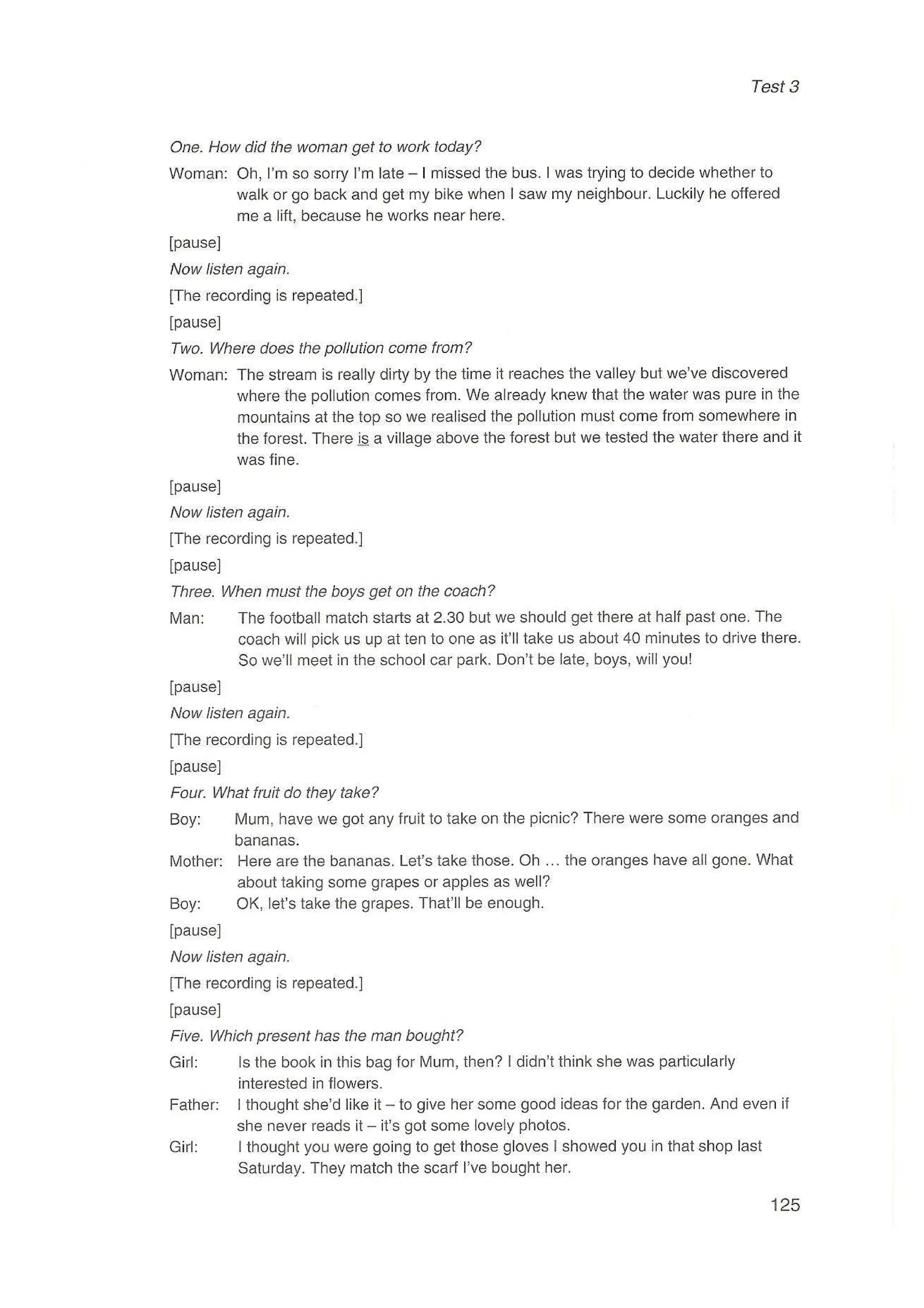 Preliminary English test 3 with answers. (2003)