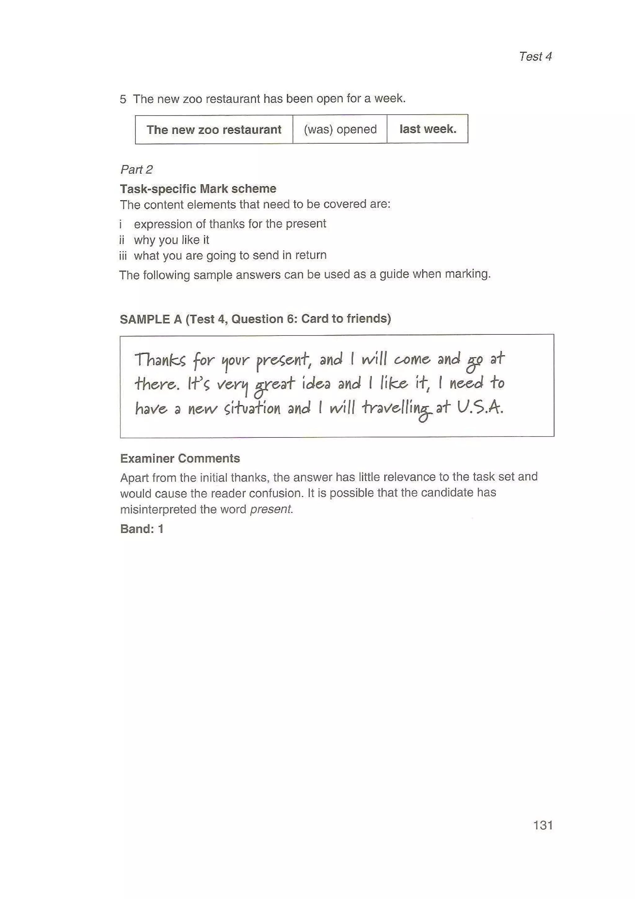 Preliminary English test 3 with answers. (2003)