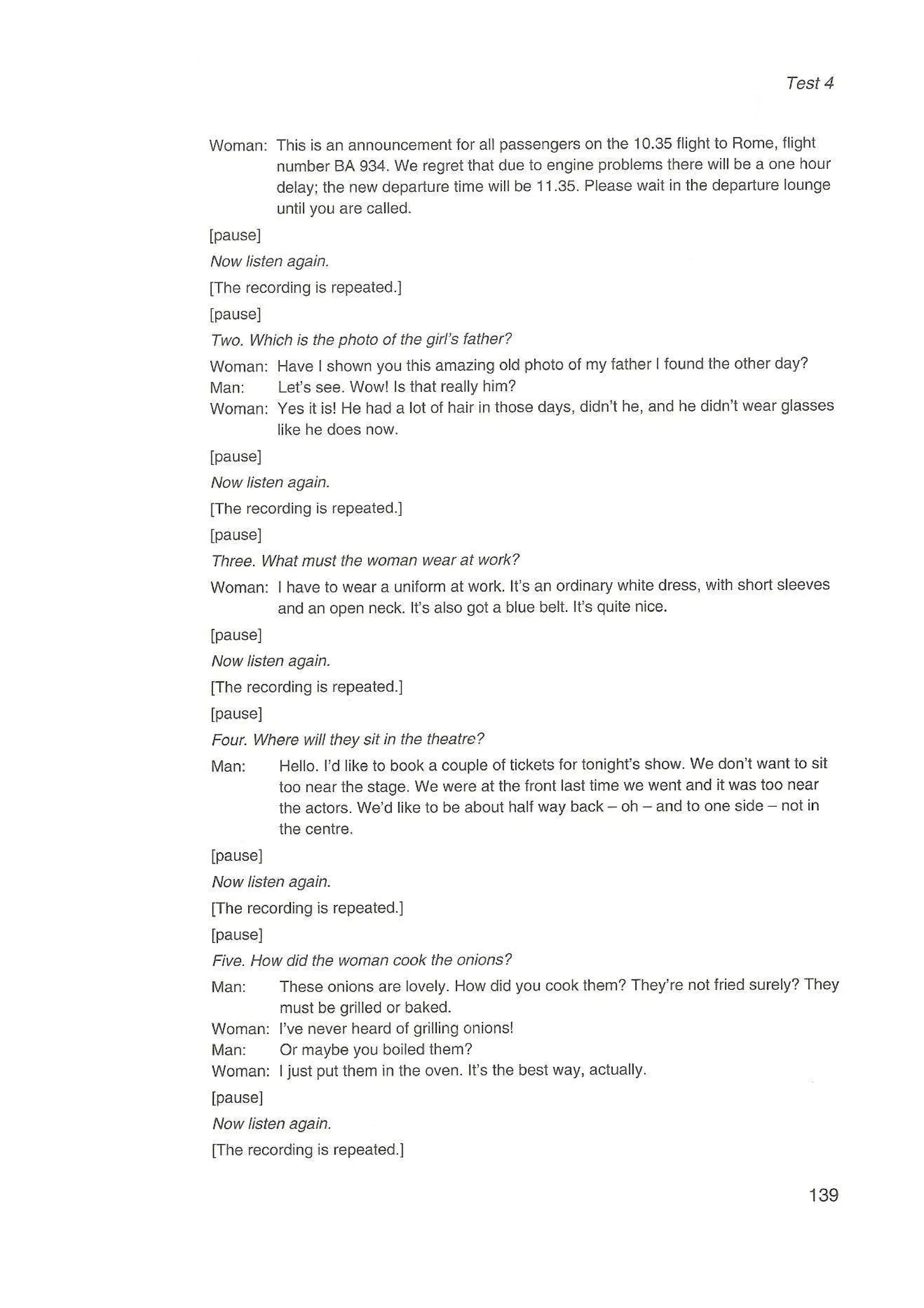 Preliminary English test 3 with answers. (2003)