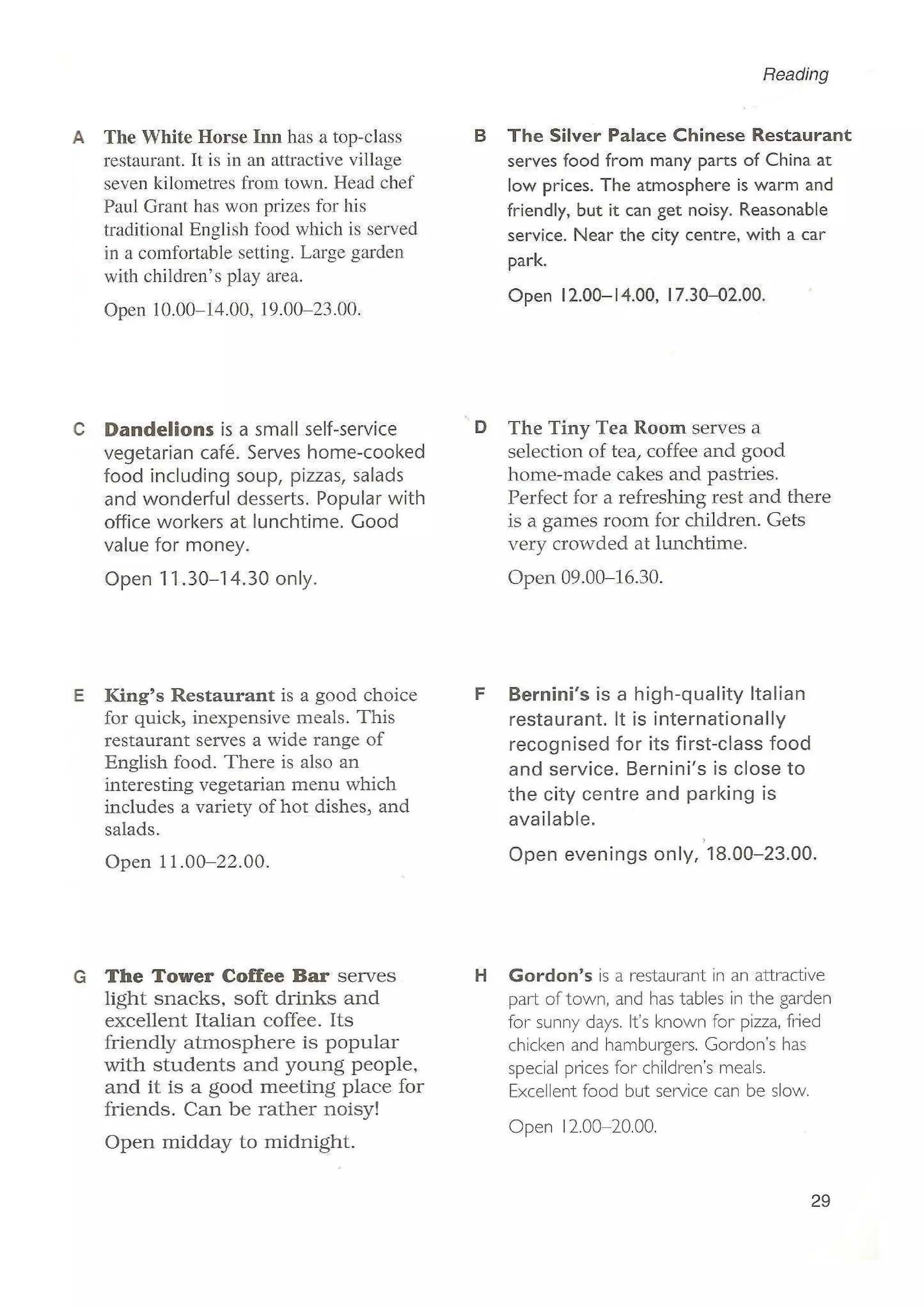 Preliminary English test 3 with answers. (2003)