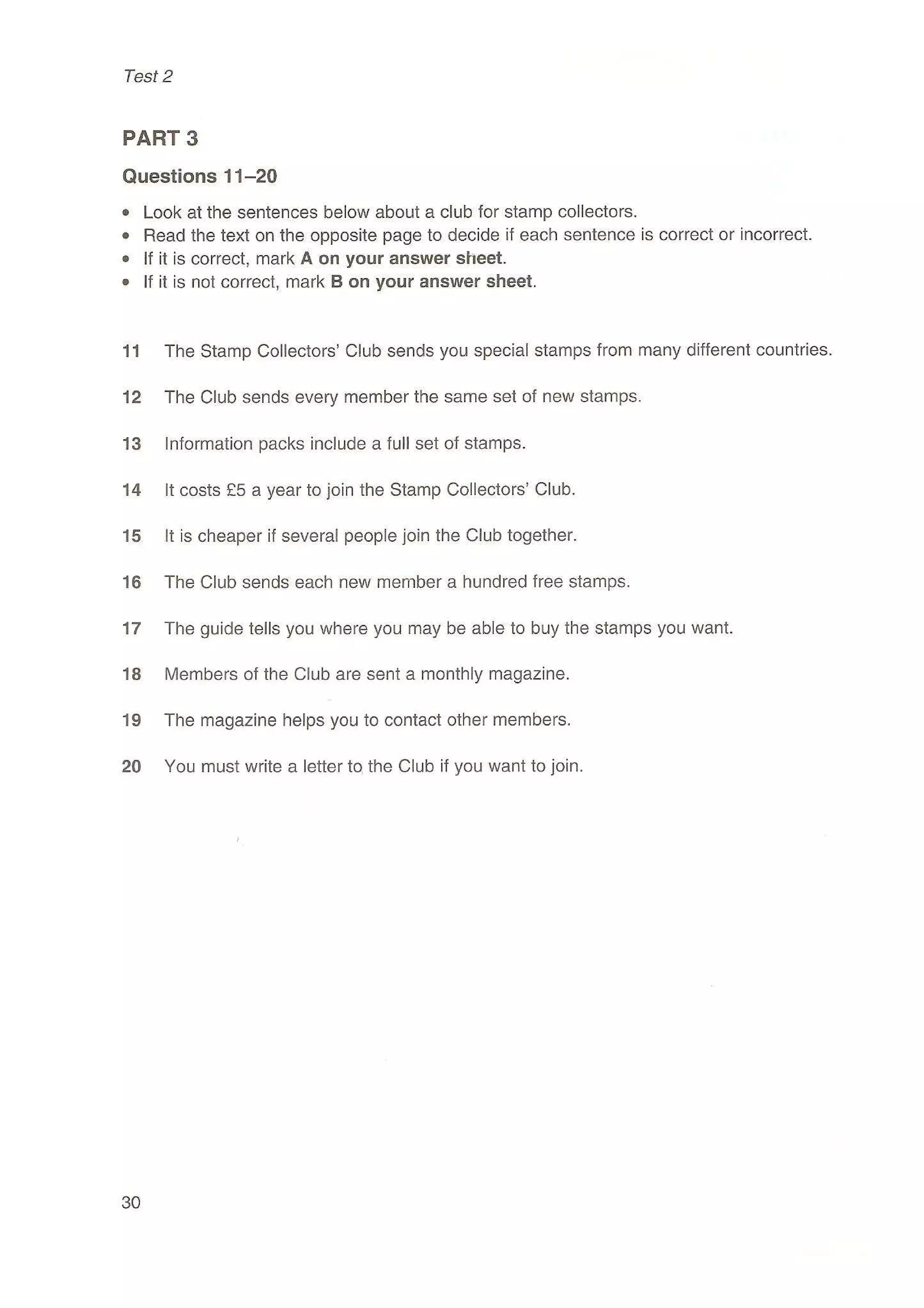 Preliminary English test 3 with answers. (2003)