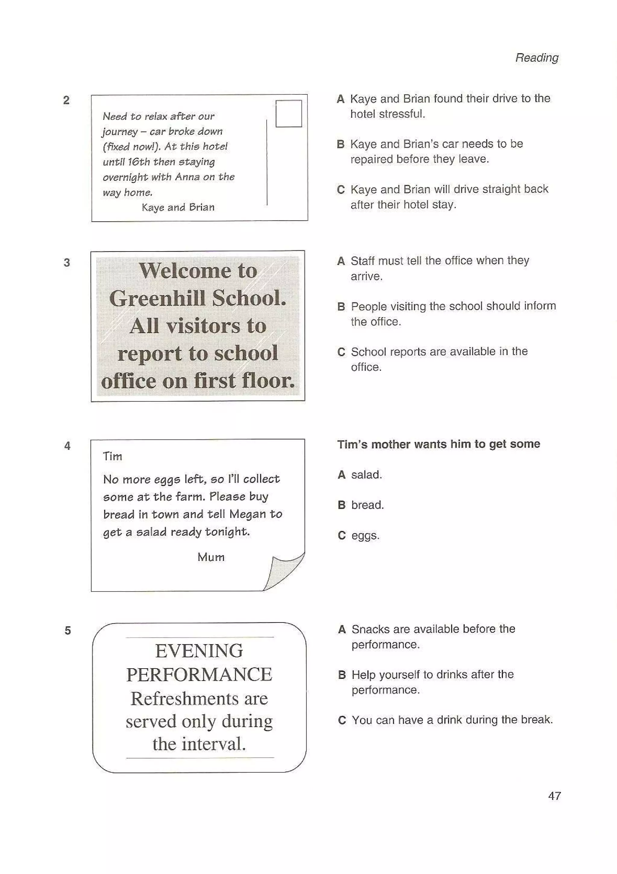 Preliminary English test 3 with answers. (2003)
