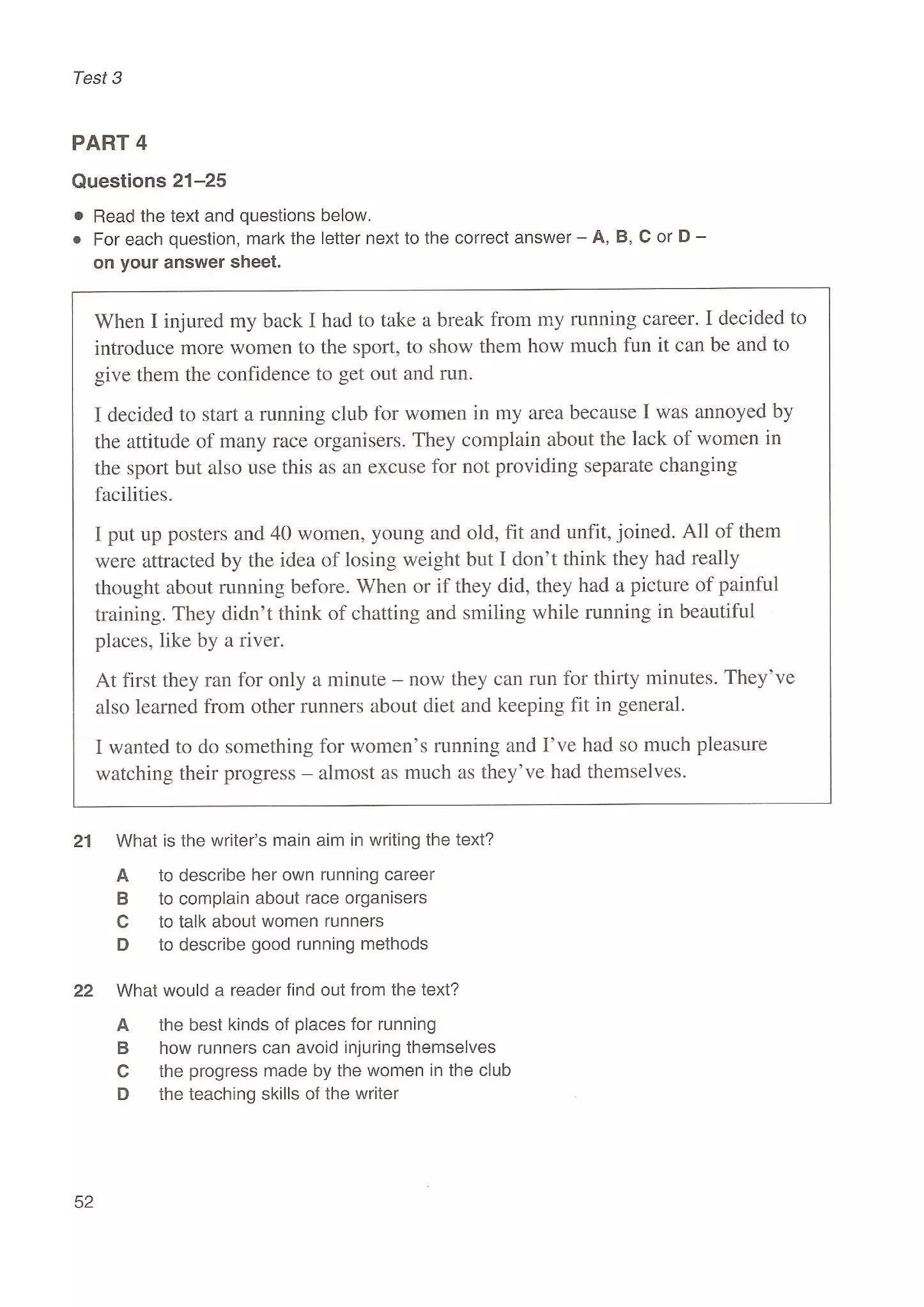 Preliminary English test 3 with answers. (2003)
