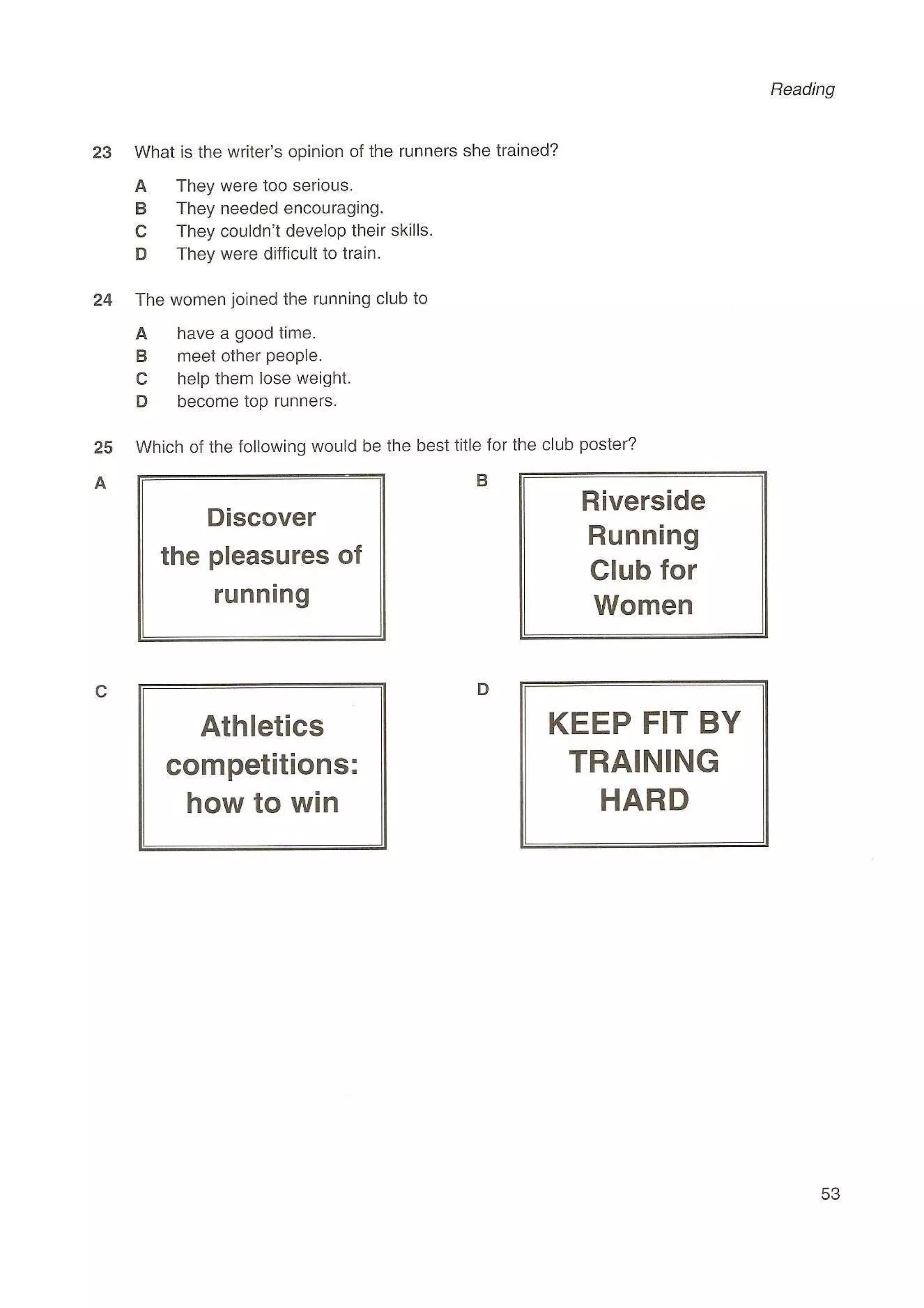 Preliminary English test 3 with answers. (2003)