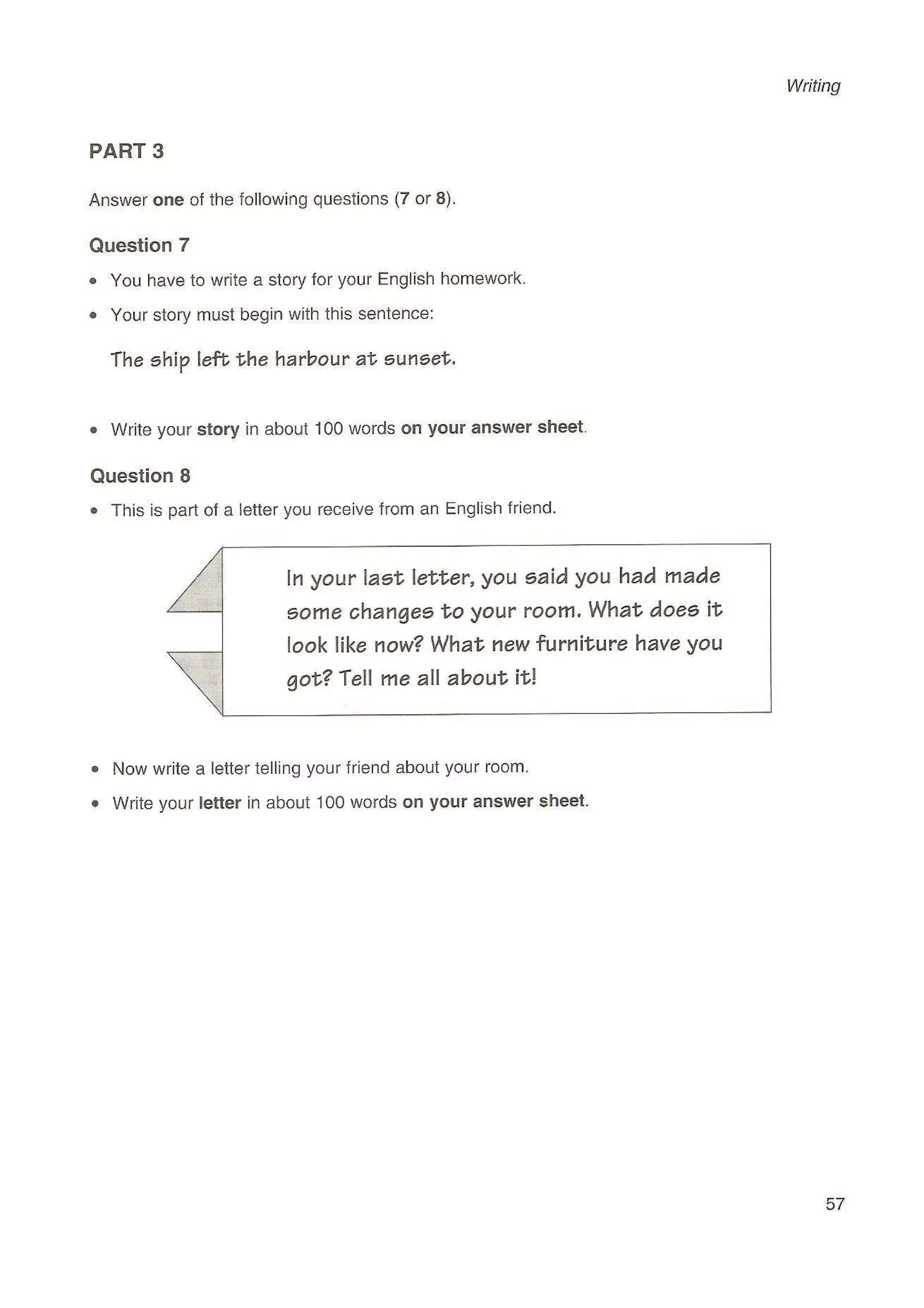 Preliminary English test 3 with answers. (2003)