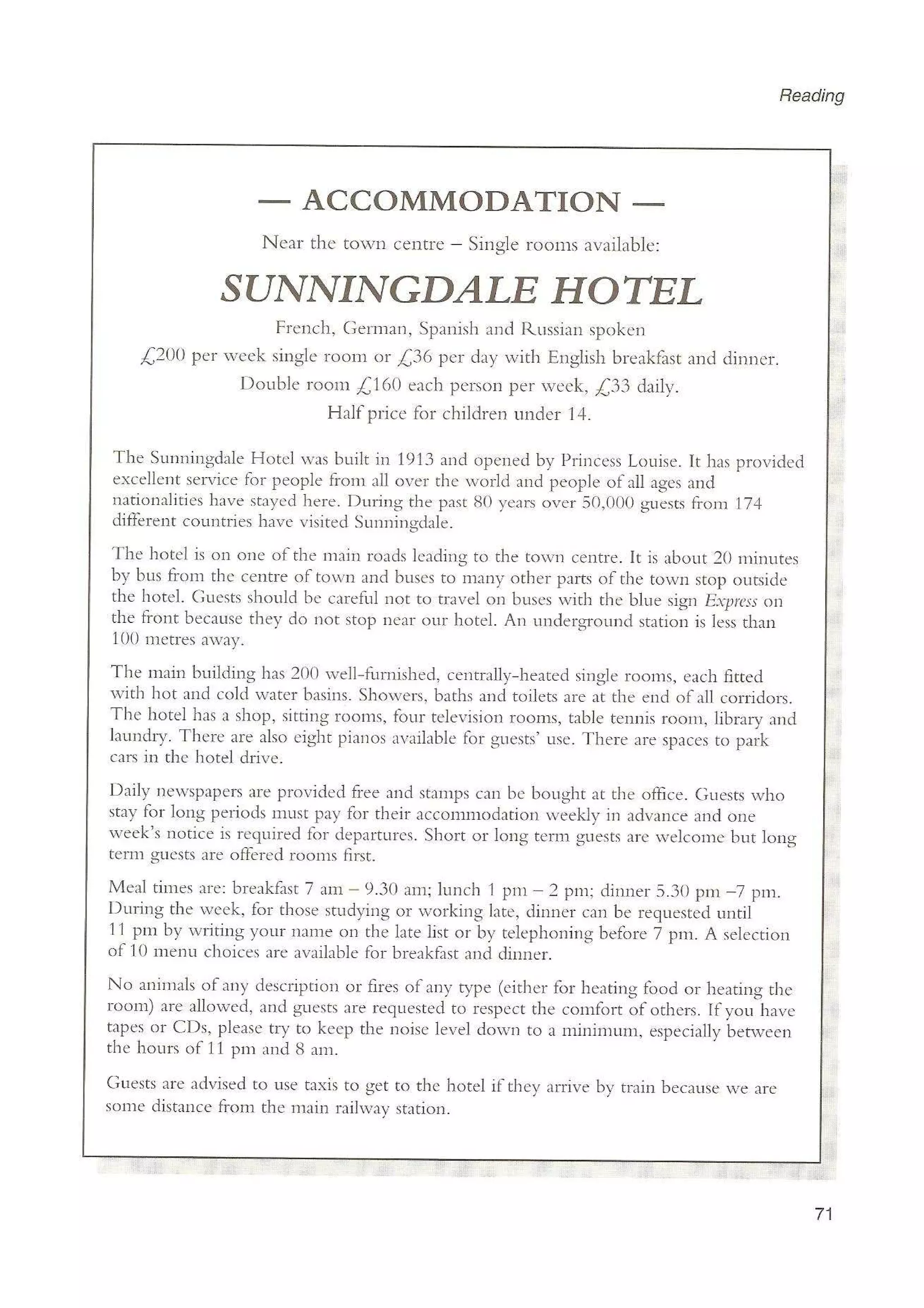 Preliminary English test 3 with answers. (2003)