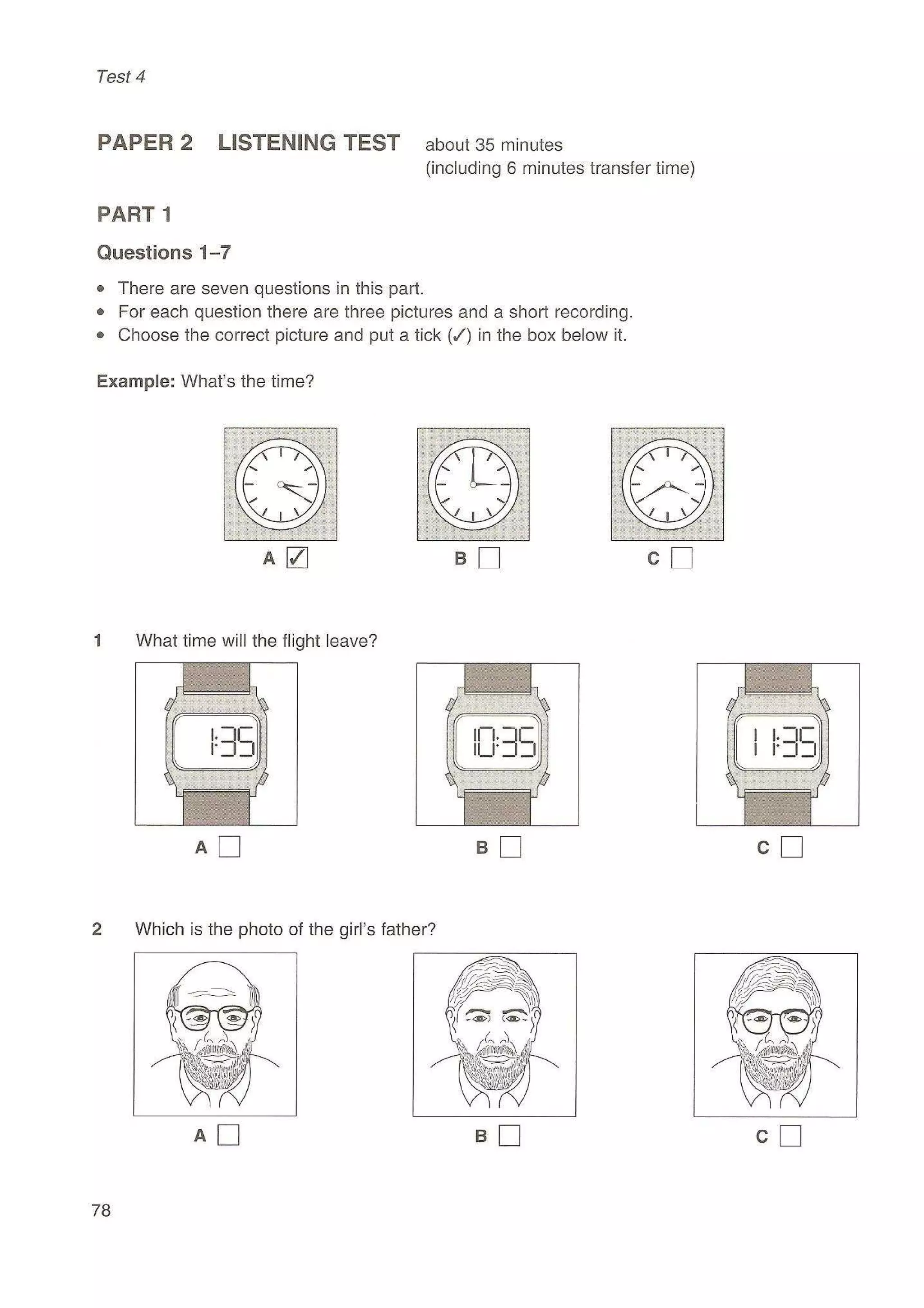 Preliminary English test 3 with answers. (2003)