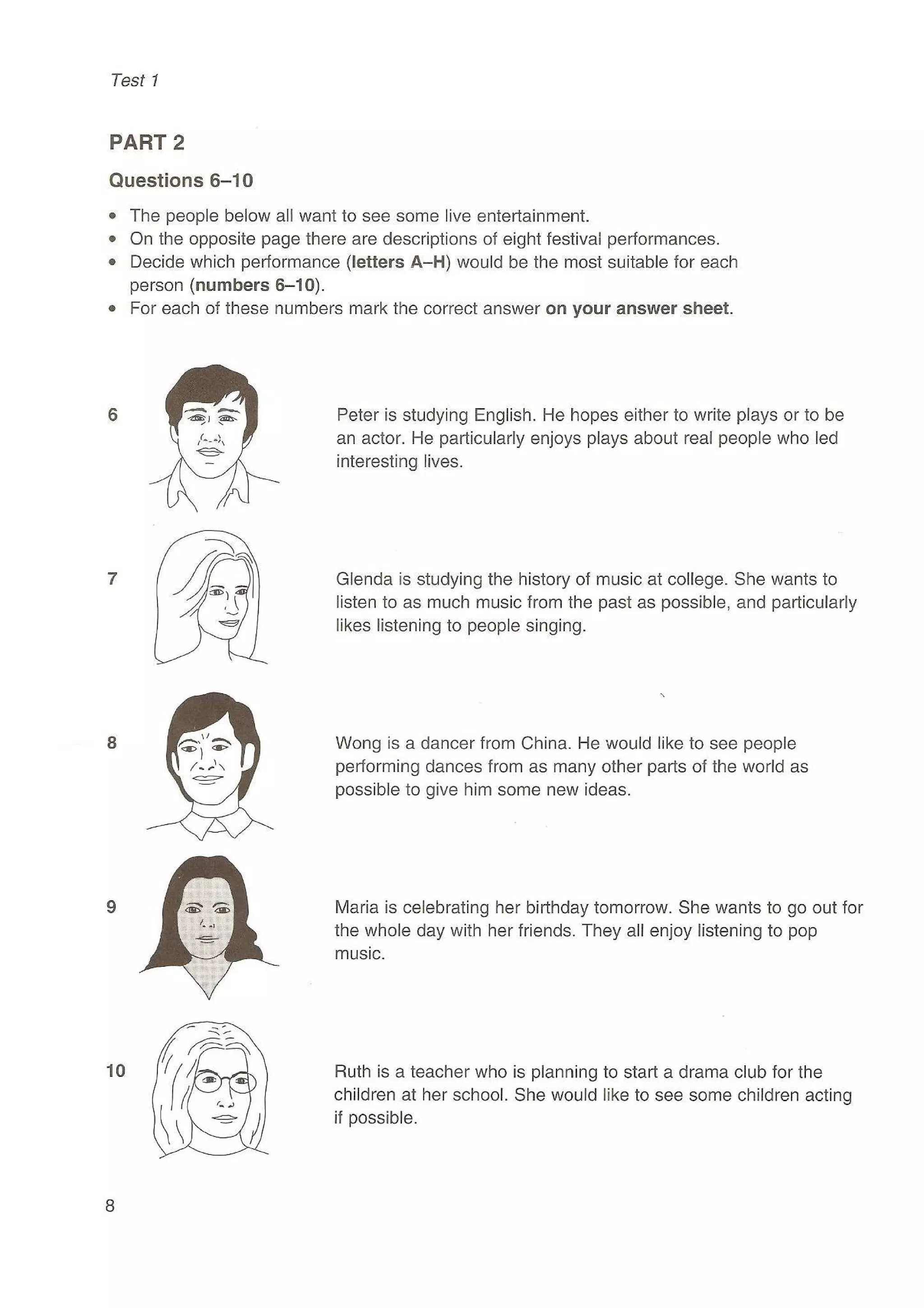 Preliminary English test 3 with answers. (2003)